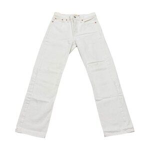 Levi’s Wedgie Straight White Denim Jeans High Rise W26 NWOT
